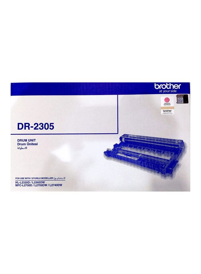 brother - Dr-2305 Drum Unit For HL-L2320D, HL-L2365DW, MFC-L2700D, MFC-L2700DW, MFC-L2740DW Multicolour - Image 1