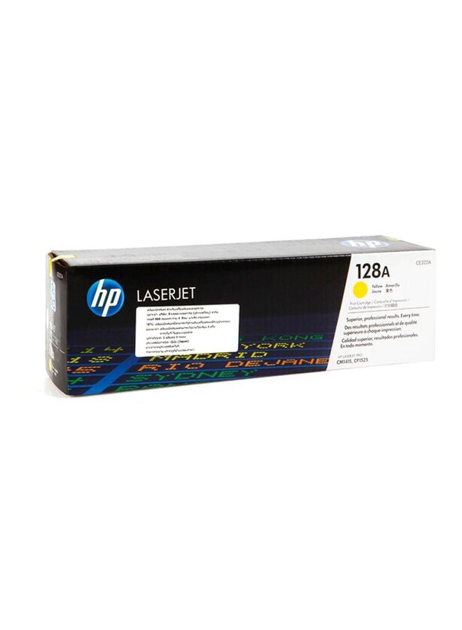HP خرطوشة حبر أصلية ليزر جت طراز 128A أصفر - Image 3
