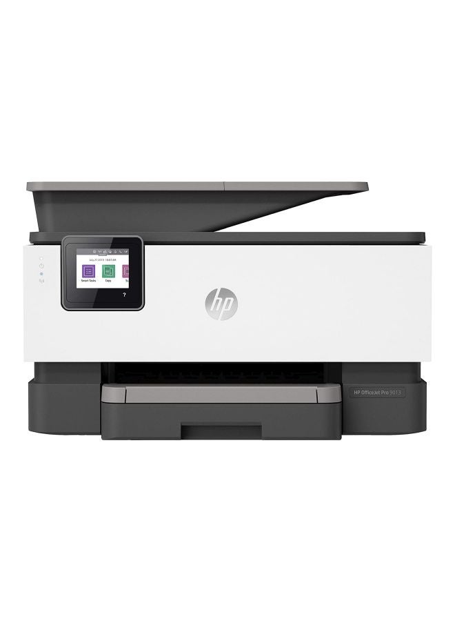 HP - OfficeJet Pro 9013 All-In-One Printer With Print/Copy/Scan/Fax Function,1KR49B White/Grey - Image 1