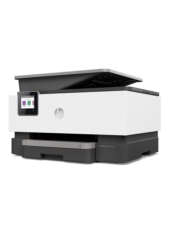 HP - OfficeJet Pro 9013 All-In-One Printer With Print/Copy/Scan/Fax Function,1KR49B White/Grey - Image 1