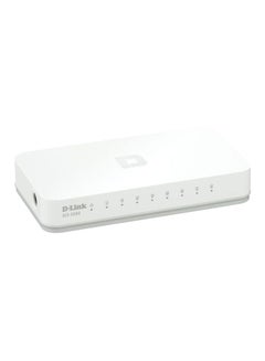 D-Link 8-Port 10/100 Mbps Unmanaged Switch, 8 high-speed Fast Ethernet ports, Economical, Plug-and-play Networking Switch, Plug-and-play Networking Switch, Conserve Energy | DES-1008C White  - Image 2