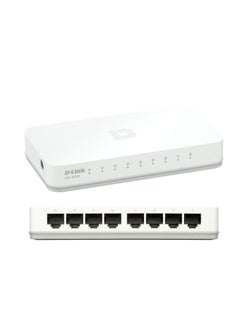 D-Link 8-Port 10/100 Mbps Unmanaged Switch, 8 high-speed Fast Ethernet ports, Economical, Plug-and-play Networking Switch, Plug-and-play Networking Switch, Conserve Energy | DES-1008C White  - Image 3