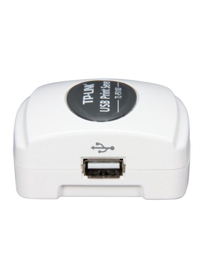 TP-LINK - USB2.0 Single Port Fast Ethernet Print Server White - Image 1
