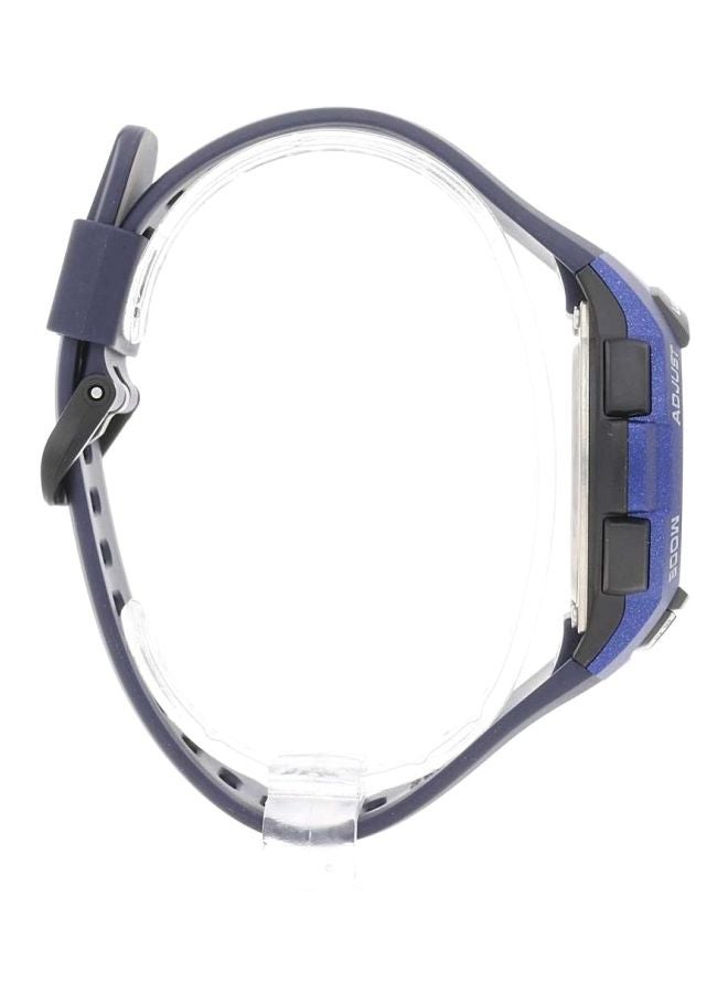 كاسيو ساعة يد رقمية بسوار من الراتينج طراز WS-1000H-2AVEF - مقاس 43 مم - لون أزرق للرجال - Image 5