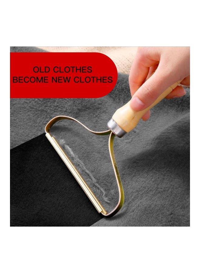 Mini Lint Remover For Woolen Clothes Beige/Green 12cm - Image 4