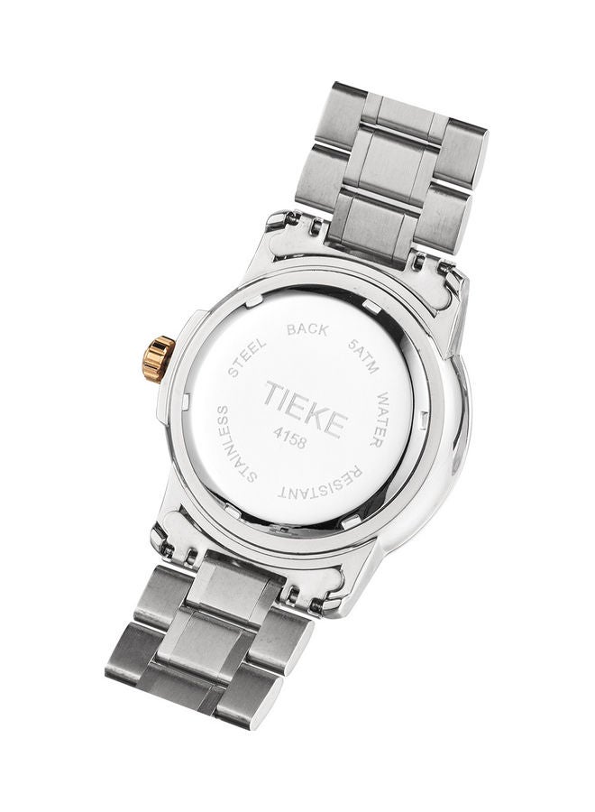 Sharpdo Men's Stainless Steel Chronograph Watch - 41 mm - Silver - Image 3