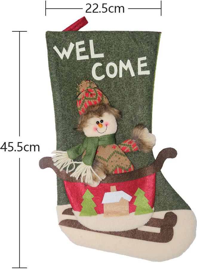 Christmas Socks Gift Bag Green 46.00x0.15x25.00cm - Image 4