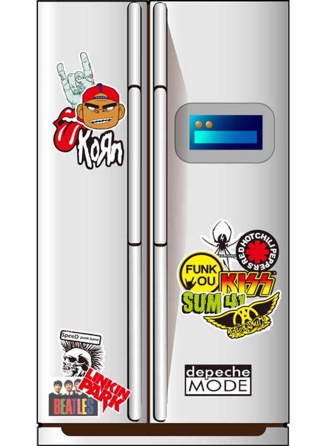 100-Piece Rock And Roll Music Sticker Multicolour 15.00x4.00x10.00cm - Image 2