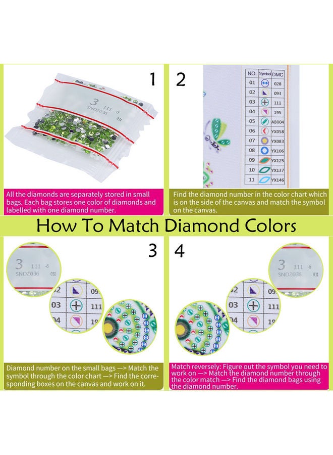 DIY 5D Diamond Painting Multicolour 30.00x2.00x10.00cm - Image 3