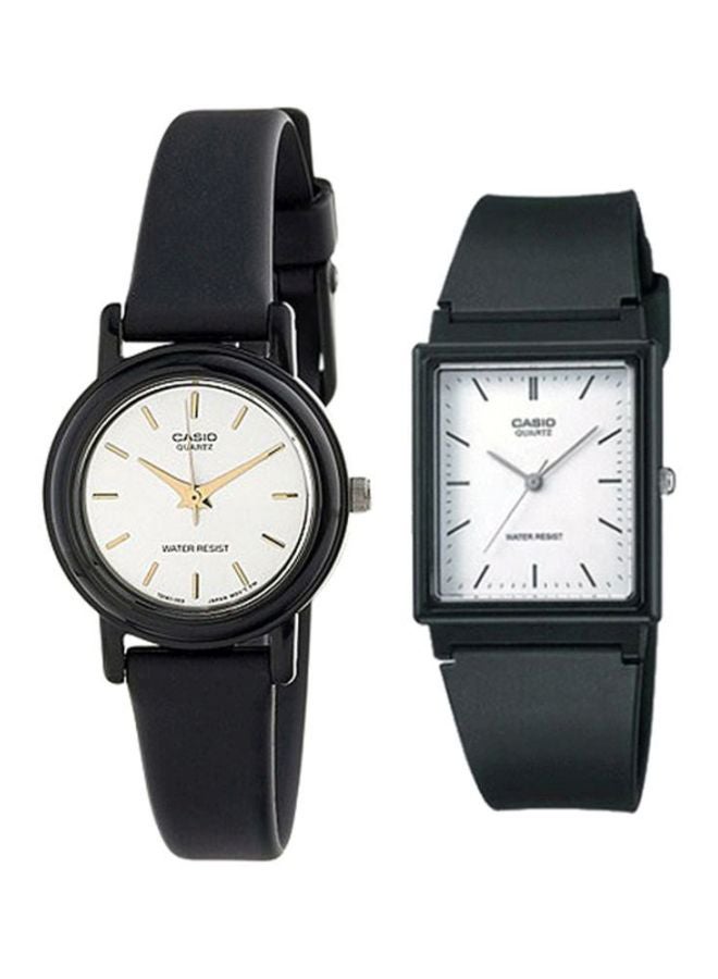 CASIO 2-Piece Water Resistant Analog Watch Set LQ-139EMV-7A/MQ-27-7E  - Image 1