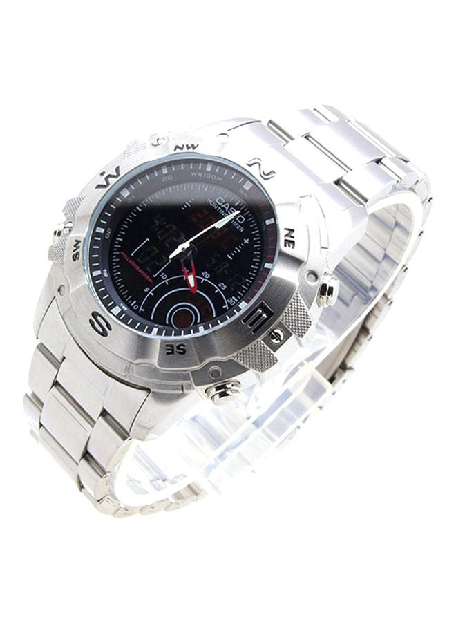 CASIO - men Water Resistant Analog/Digital Watch Amw-705D-1AVDF - Image 1