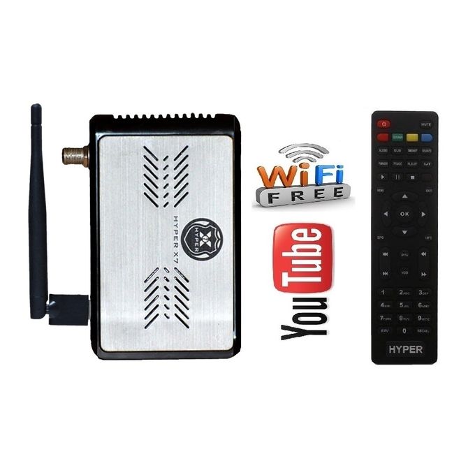 HYPER H265 HD Digital Satellite Receiver X7 Silver  - Image 2
