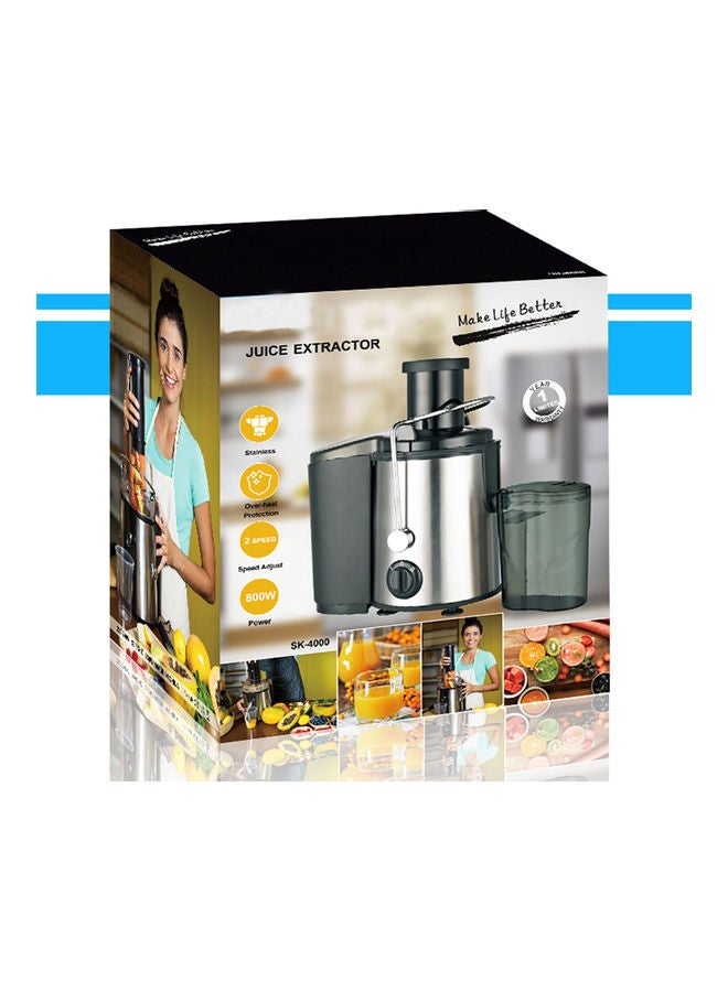 U-HOOME - Table Electric Juicer 800W 1500.0 ml 800.0 W H33A Black - Image 1