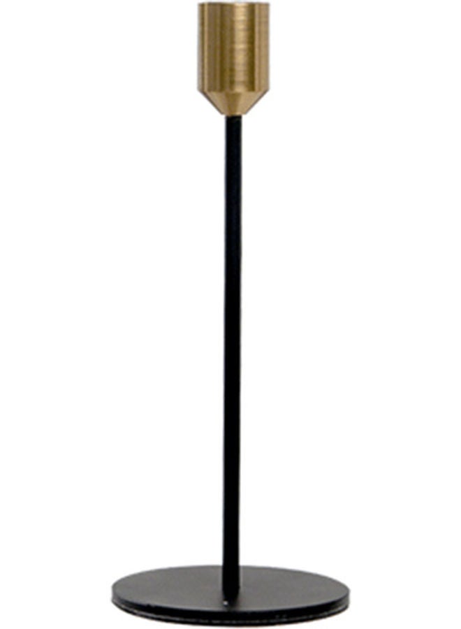 حامل شمعدان معدني أسود/ذهبي 21.00x9.00x9.00سم  - Image 1