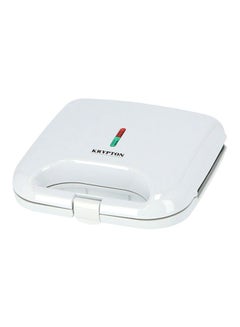 KRYPTON 2 Slice Sandwich Maker with Cool Touch Handle, Indicator Light, Automatic Temperature Control and Non-Stick  Coating Plate and Compact Size KNSM6063 White/Black  - Image 2