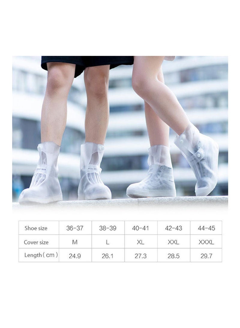 Portable Non-Slip Rain Boot Cover XXXL Transparent  - Image 2