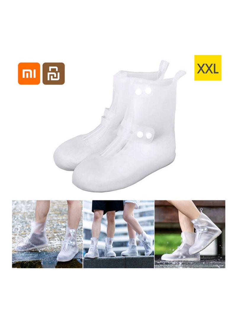 Portable Non-Slip Rain Boot Cover XXL Transparent  - Image 1