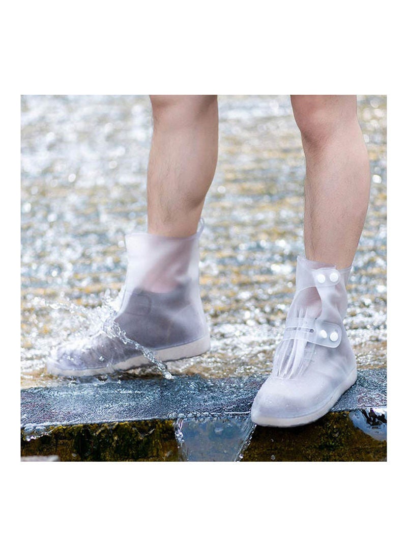 Portable Non-Slip Rain Boot Cover XL Transparent  - Image 5