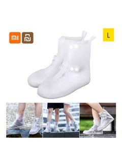 Portable Non-Slip Rain Boot Cover L Transparent