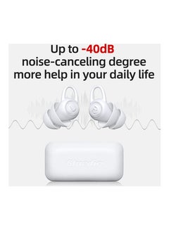 Generic Silicone Noise Reduction Super Sound Insulation Sleep Earplugs White  - Image 2