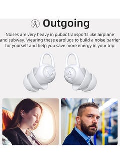 Generic Silicone Noise Reduction Super Sound Insulation Sleep Earplugs White  - Image 5