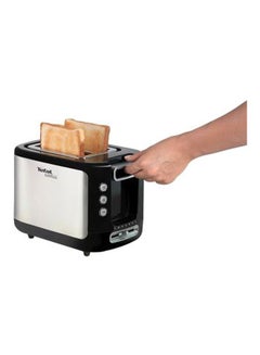 Tefal Toaster | Express | 2 slots | 7 Levels of Toasting | Defrost Function | Bin Warmer Accessory | Stainless steel | 2 Years Warranty 850 W TT365027 Black / stainless steel  - Image 3