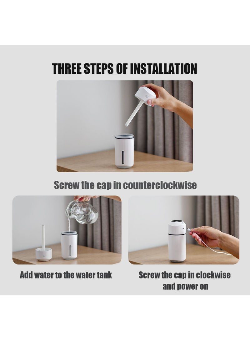 Oatsbasf Noiseless Detachable Large Water Tank Air Humidifier PAA2677P-1_P Pink - Image 4