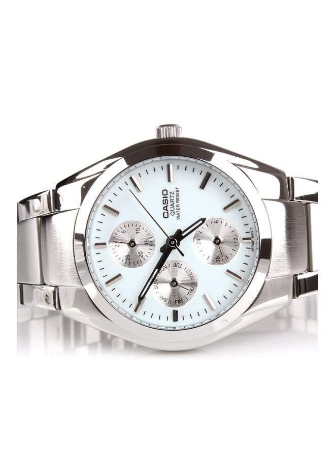 كاسيو ساعة يد كرونوغراف إنتايسر مقاومة للماء طراز Mtp-1191A-7A للرجال - Image 4