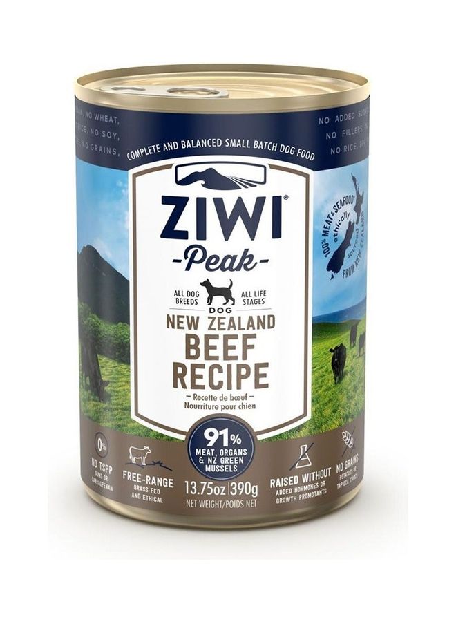 طعام كلاب معلب باللحم البقري متعدد الألوان 390جرام