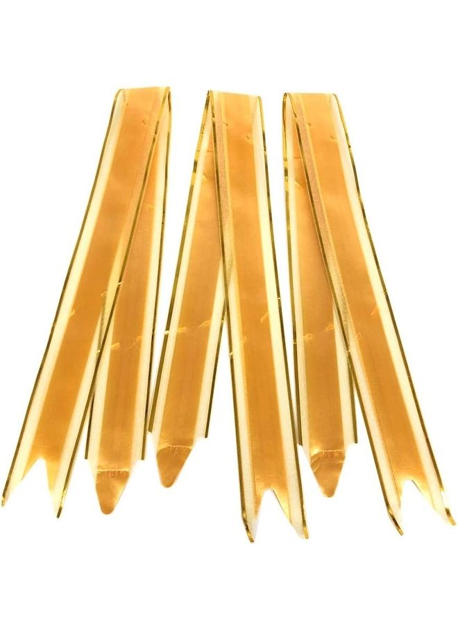 50-Piece Gift Wrapping Pull Bows Set Yellow - Image 3