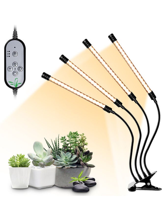 مصباح LED لنمو النبات يزود بالطاقة بوصلة USB أبيض 33x8.5x12.5سم