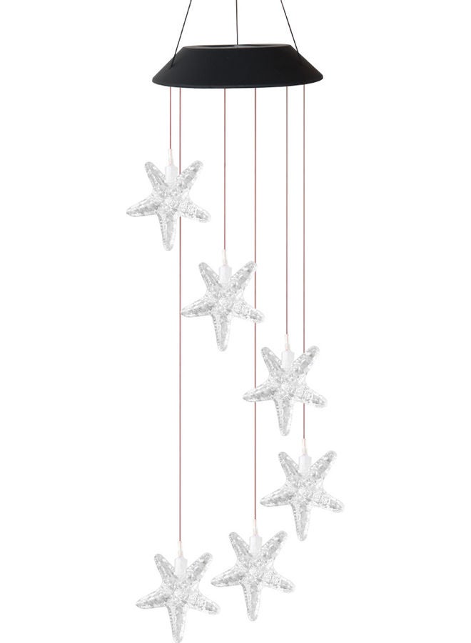 مصباح LED يعمل بالطاقة الشمسية بتصميم نجم البحر متعدد الألوان 73سم  - Image 1