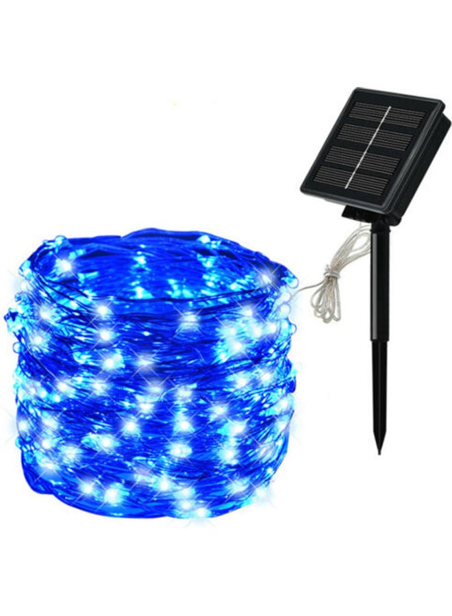 شريط إضاءة بـ8 أوضاع مكون من 200 مصباح LED يعمل بالطاقة الشمسية أسود/أزرق 20متر  - Image 1