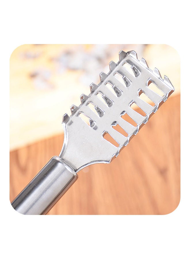 Fish Scale Remover Brush Silver 22 x 2 x 7.50cm