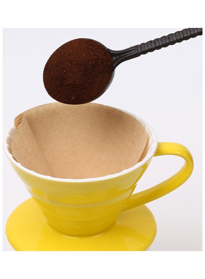 Generic - 40-Piece V Shaped Coffee Dripper Cone Paper Filter Beige 18 x 3 x 15cm - Image 1