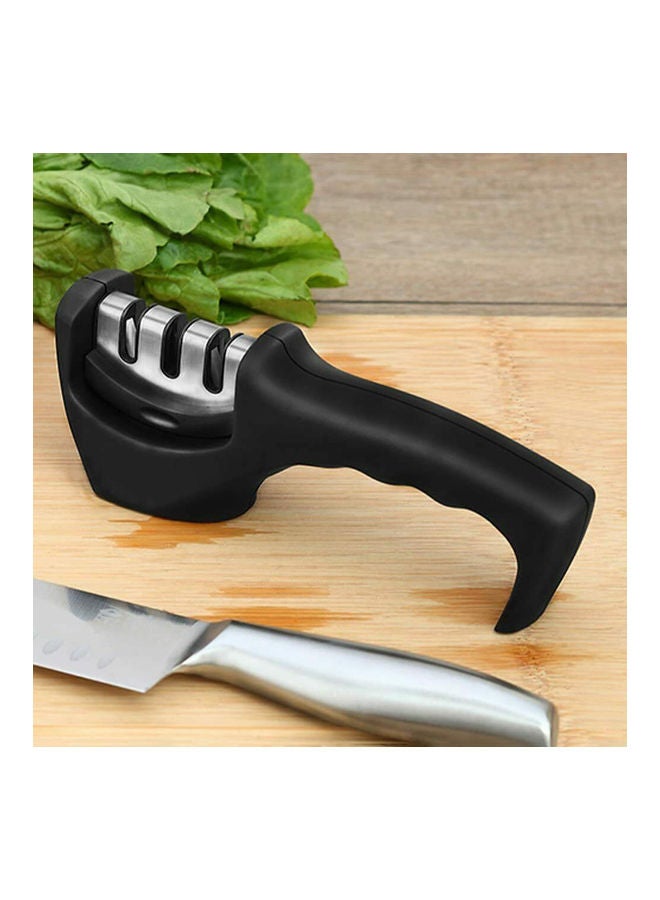 3 Stages Cutter Sharpener Black/Silver 22 x 6 x 10cm  - Image 2