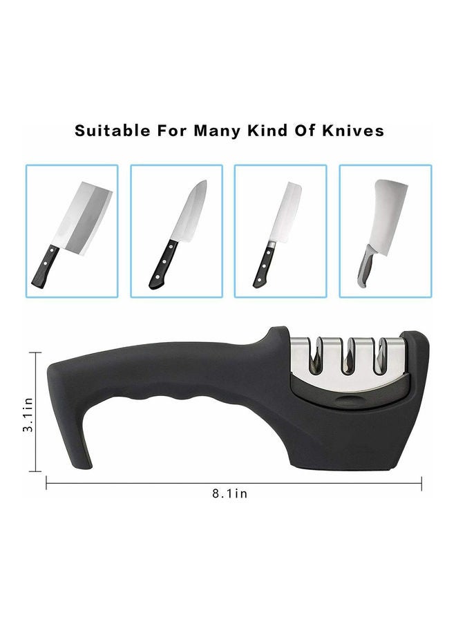 3 Stages Cutter Sharpener Black/Silver 22 x 6 x 10cm  - Image 5