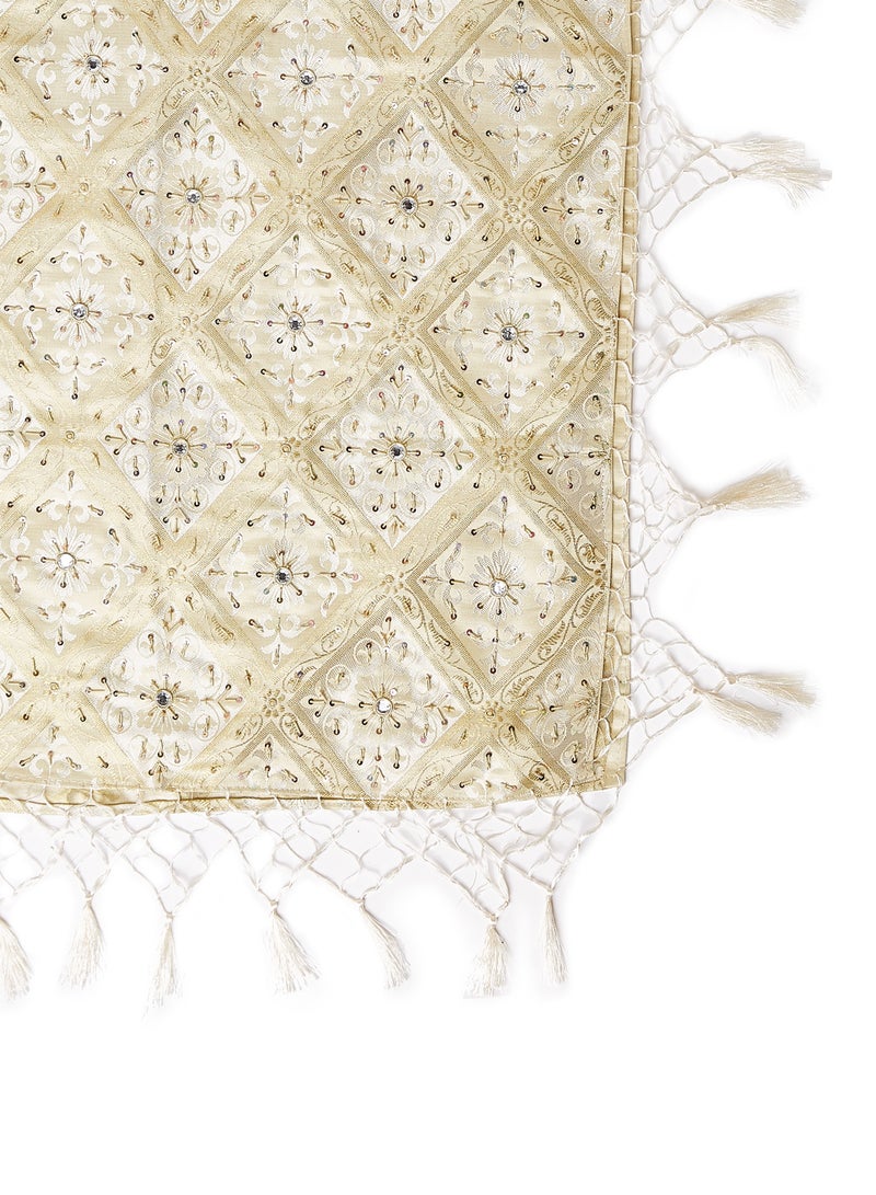 Ikras Royal Runner White/Beige 50x150cm - Image 2
