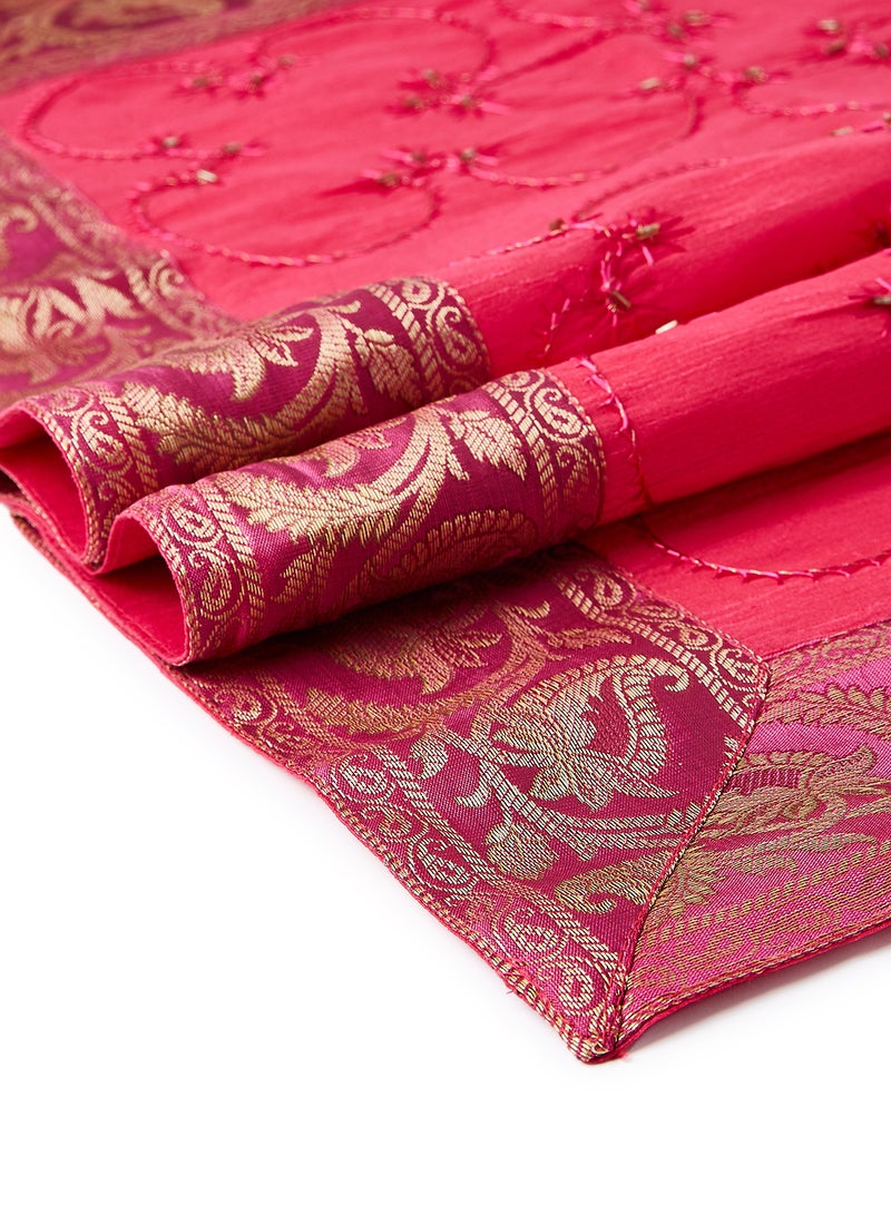 Ikras Table Cloth Set Pink - Image 4