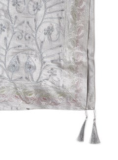 Ikras Decorative Fabric Runner Silver 50x150cm  - Image 2