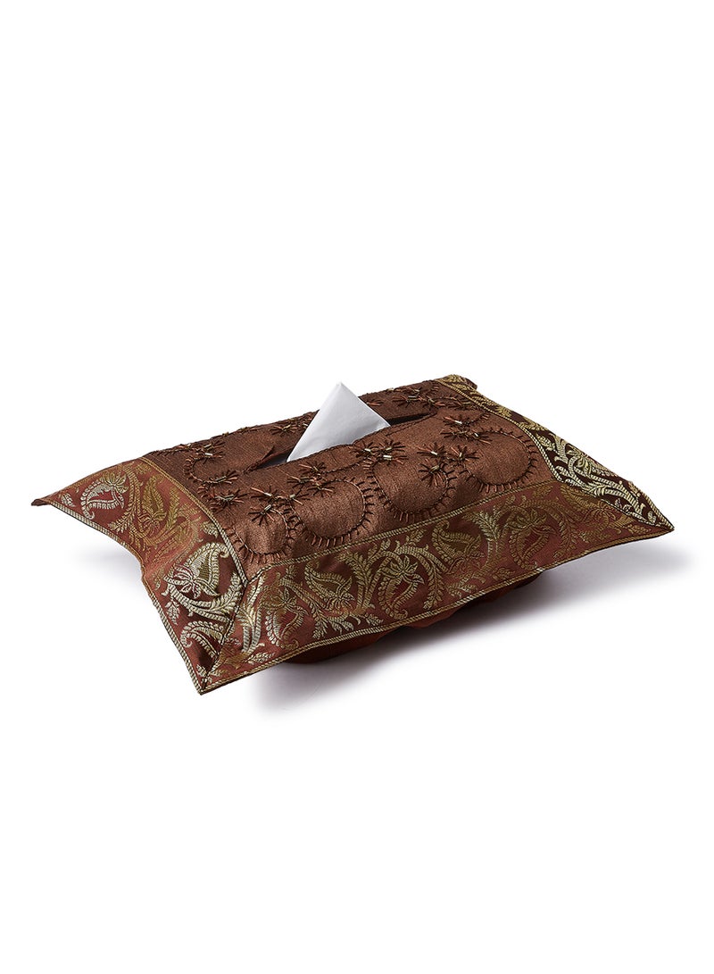 إيكراس طقم غطاء طاولة بني - Image 3