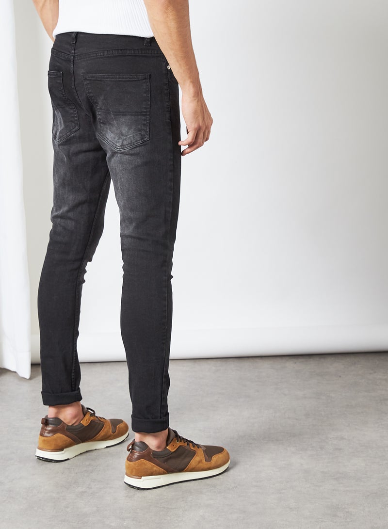 BRAVE SOUL Skinny Fit Jeans Charcoal Reg Length  - Image 2