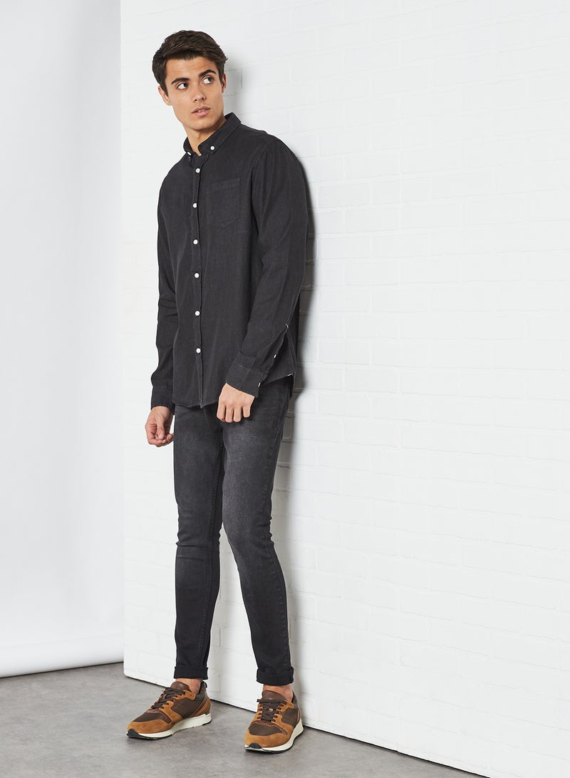 BRAVE SOUL Skinny Fit Jeans Charcoal Reg Length  - Image 3