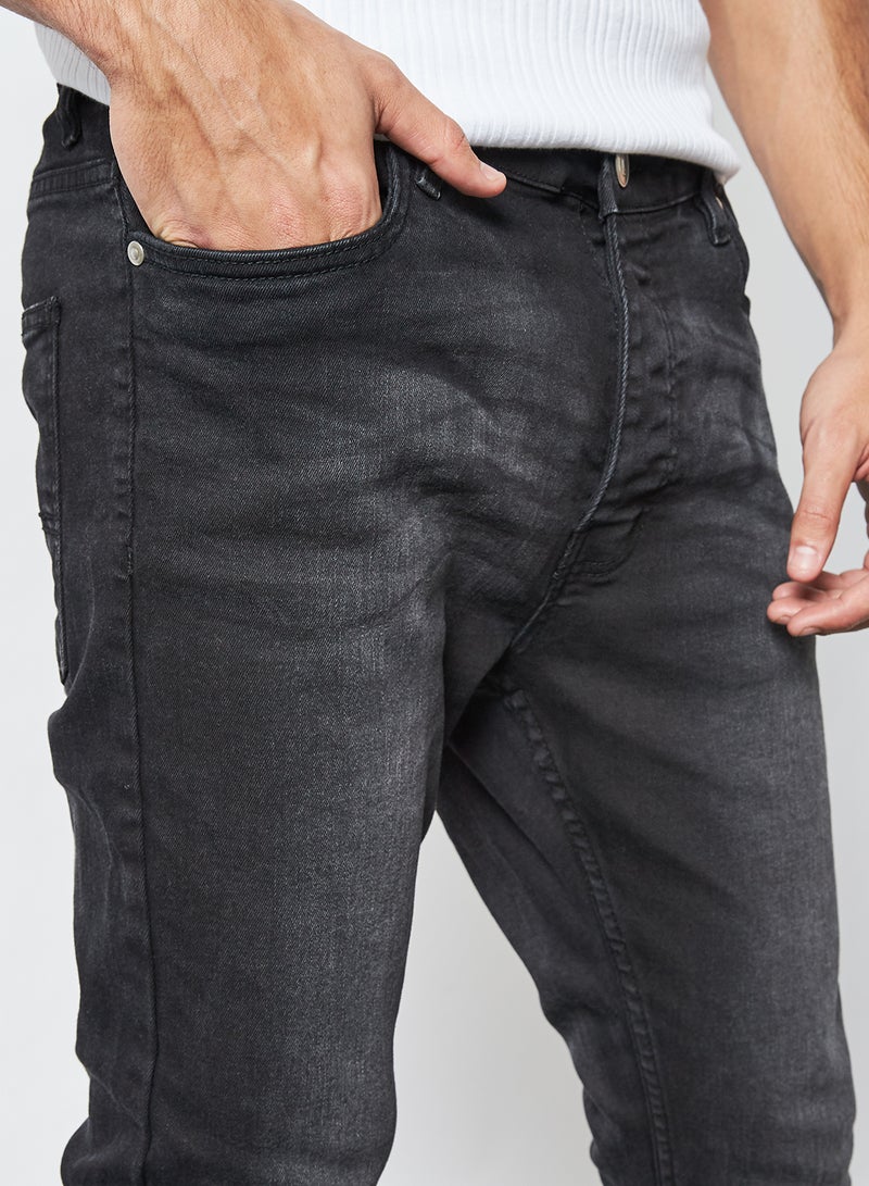 BRAVE SOUL Skinny Fit Jeans Charcoal Reg Length  - Image 4