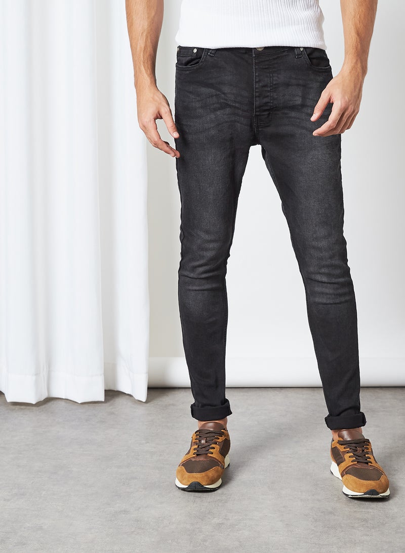 BRAVE SOUL Skinny Fit Jeans Charcoal Reg Length  - Image 1