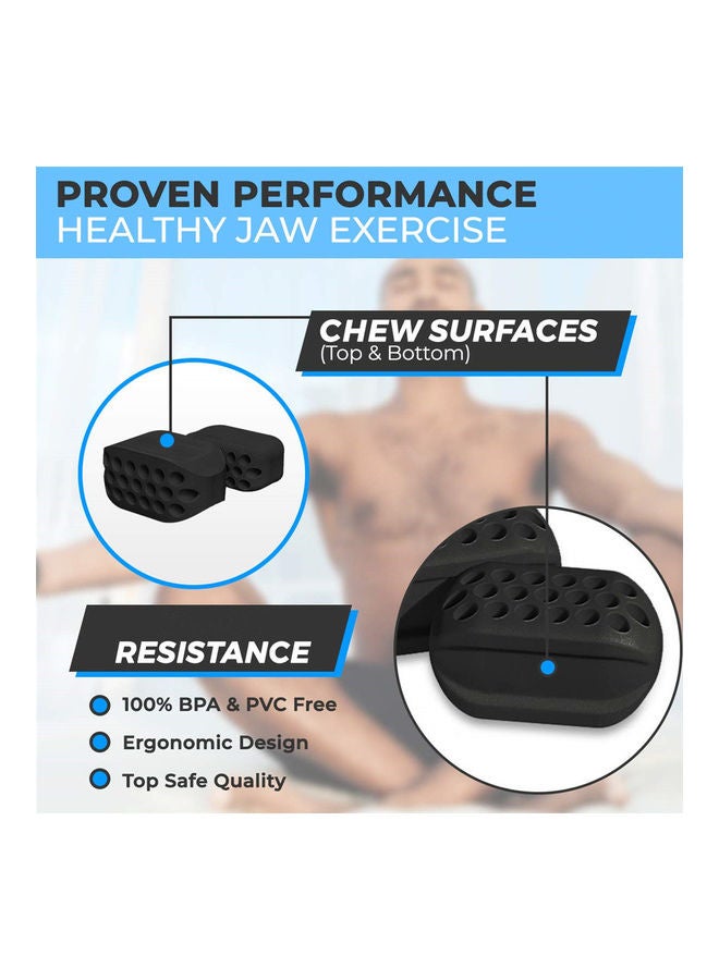 ISank - 2-Piece Chisel Jawline Exercise Ball For Facial Toner 4cm - Image 1
