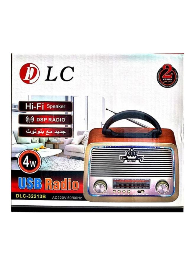DLC - Bluetooth Radio Speaker Brown/Black/Silver - Image 1