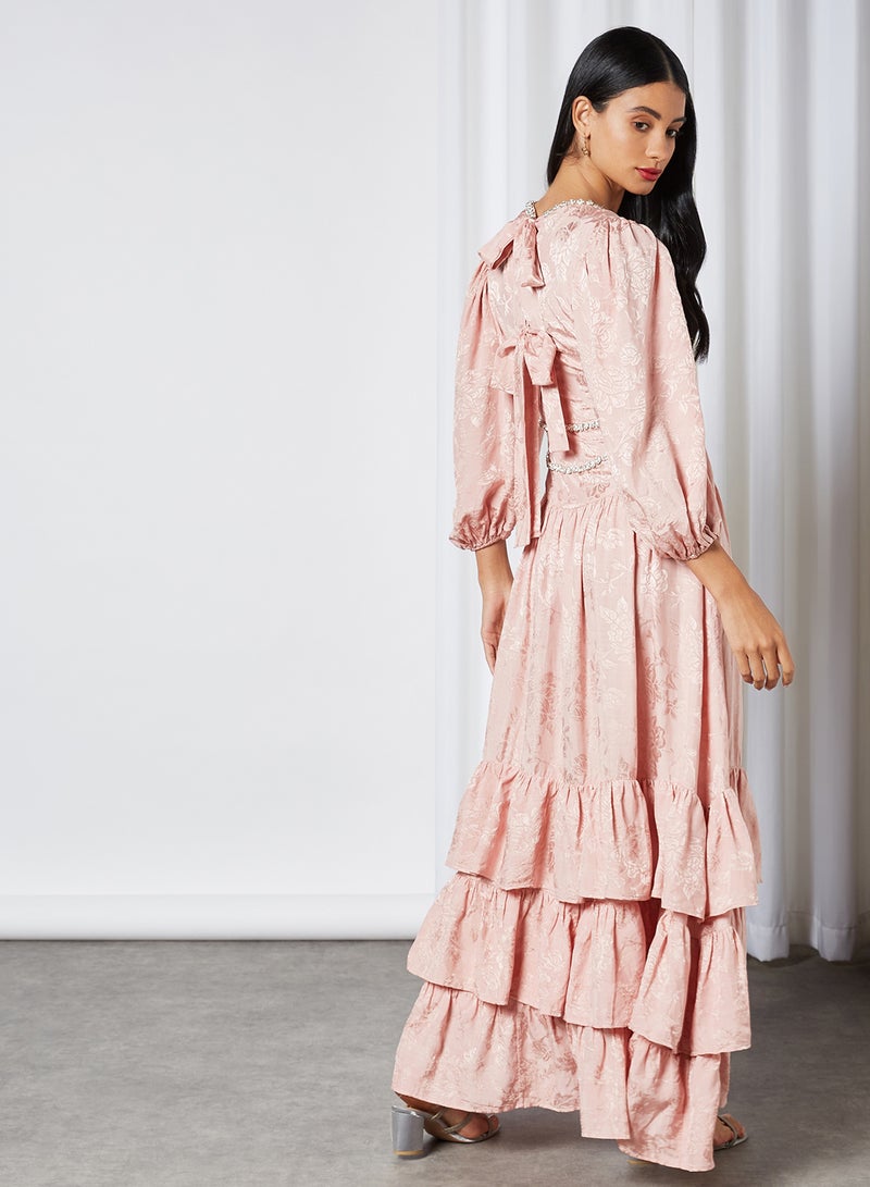 sister jane - Wine and Dine Maxi Dress Pink - Image 1