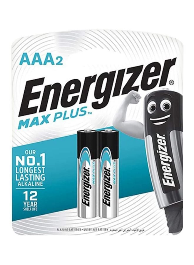 إنرجايزر مجموعة بطاريات قلوية ماكس بلس مكونة من قطعتين أسود/ فضي - Image 1