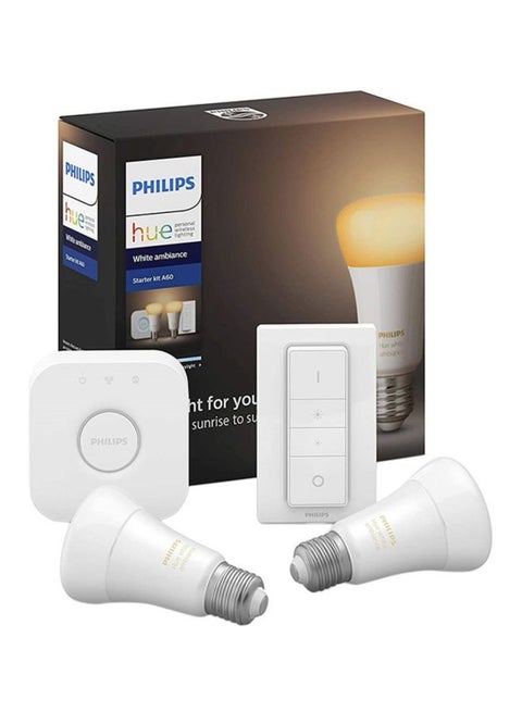 PHILIPS HUE WA 8.5W A60 E27 SET UAE- STARTER KIT White